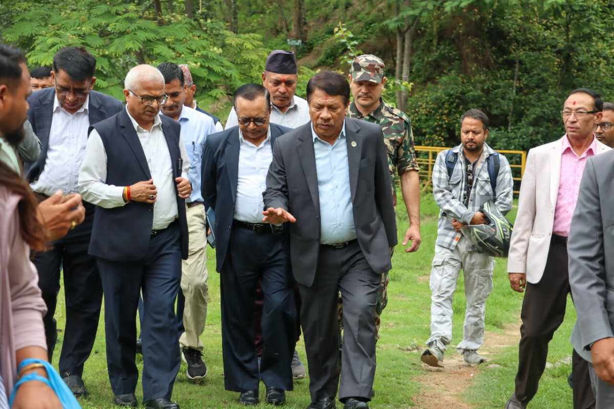 धोबिखोला करिडोर क्षेत्रमा अतिक्रमित सार्वजनिक जग्गा फिर्ता ल्याइने