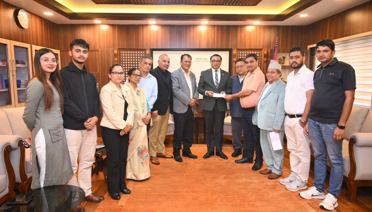 रसुवा बाढी पीडितलाई नेपाली कांग्रेसको १ करोड सहयोग